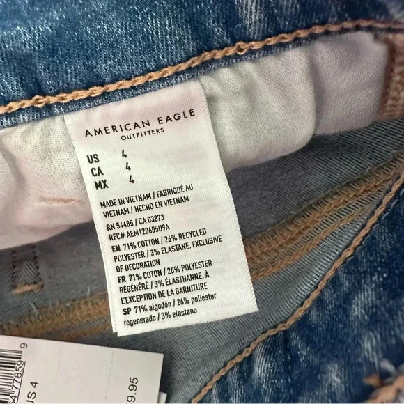 AE American Eagle Ne(x)t Level Stretch Low Rise Shortie Shorts Size‎ 4 - Picture 6 of 9